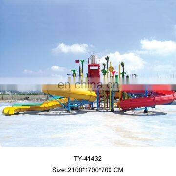 Popular Equipment Spray Water Park Plastic Water Slide For Sale