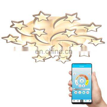 New design led ceiling light acrylic modern ceiling lights for living room stars led chandelier APP control indoor lamps