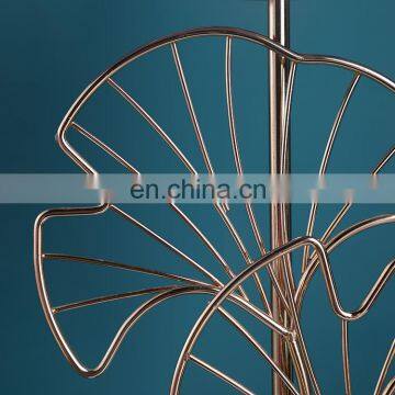 Popular New Design Relief Ginkgo Leaf Shape Modern Luxury Table Lamp for Hotel Home Decor photo-6