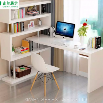 Office Desk Home Furniture Studying Desk Writing Table for Student With Bookshelf photo-5