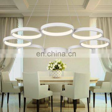 Hot Sale Modern Simplified Bedroom Stydy Remote Ring Light Acrylic Led Light Pendant photo-3