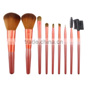 Popular Cosmetics And Makeup Factory 9 Pcs Wood Handle Cosmetics And Makeup Factory 9 Pcs Wood Handle Private Label Makeup Brus