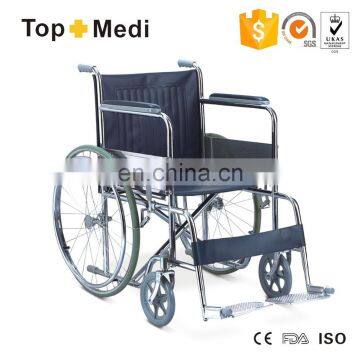 Folding Lightweight Manual Steel Hospital Wheelchair for Patient photo-5