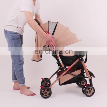 Stylish baby stroller wholesale pram lightweight foldable pushchair