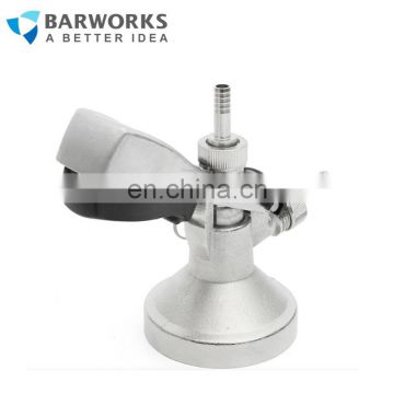 Hot selling Homebrew Brass body Stainless steel probe G type keg coupler keg head with pressure relief valve