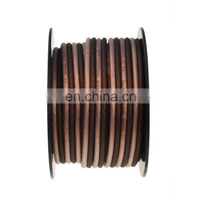 12AWG Frosted Flexible Transparent Speaker Wire Flexible Professional Car Audio Speaker Cable Wire photo-4