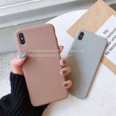 Cute Matte Solid Candy Phone Case for Iphone 11 Case 11 Pro Max Xs Max Xr Simple Silicone Case for Iphone 7 6s 8 Plus Soft CoverCute Matte S photo-3