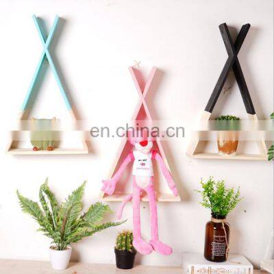 Wood X Triangle Shelf Creative Practical Furniture Home Wall Hanging shelf