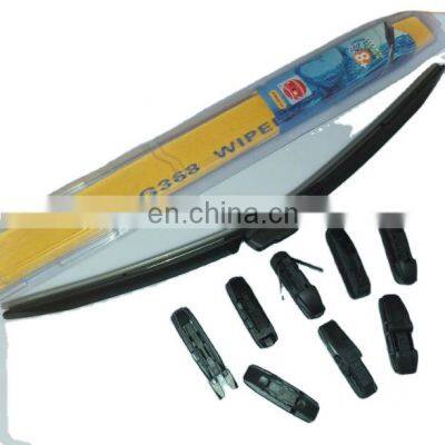 Using a simple  Windshield wiper  Applicable to 95% car  universal frame less car wiper blade with adapter