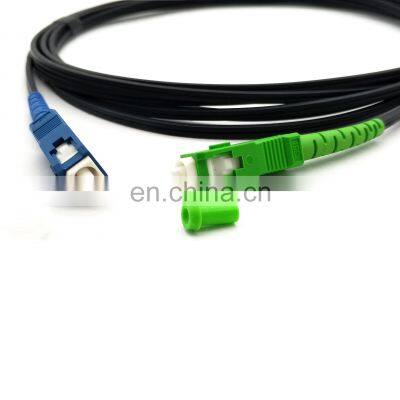 150meter SC/UPC-SC/APC 1core steel wire self-supporting outdoor FTTH drop Cable fiber optic patchcord