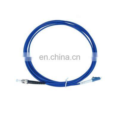 LC-ST Spiral Armored Optical Single Mode Simplex Fiber Optic Patch cord Fiber Jumper LC ST fiber optic armored patch cord