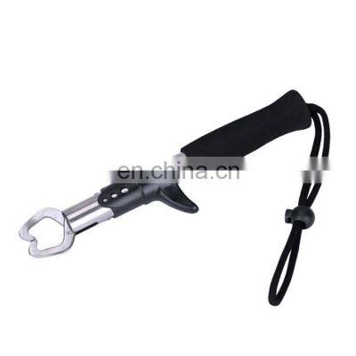 Portable Stainless Steel Fishing Gripper Fish Lip Grip Grab Carp Fishing Lip Grip EVA handle Tackle Tools