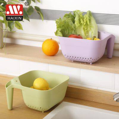 Plastic Colander Collapsible Over the Sink Folding Strainer for Kitchen With Extendable Thickened Handles photo-4