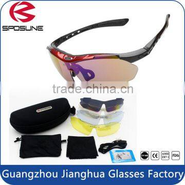 2015 Best sale explosion-proof waterproof lens black frame polarized night vision sunglasses for fishing cycling