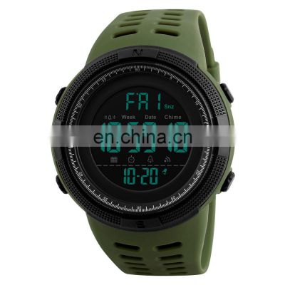 China wristwatches factory SKMEI 1251 digital sport plastic watches men fashion wrist watch Military relojes hombre