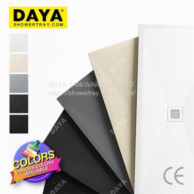 DAYA Anti Skin Solid Surface Receveur de Douche en Résine Pierre Artificiel Bac de Douche photo-5