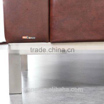 Low Back Sofa Cushion and Stainless Steel Feet Violino Leather Sofa Jitem 8039 photo-6