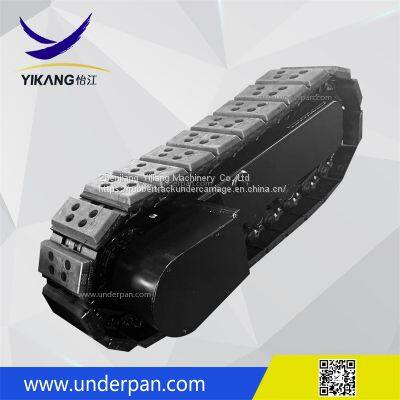 OEM Specially Designed Mobile Crusher Machinery Chassis Steel Track Undercarriage With Rubber Pads From China photo-2