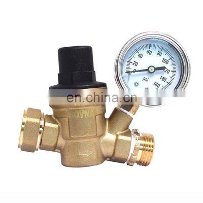 COVNA DN20 3/4 inch Lead-Free Brass High Pressure Adjustable Water Pressure Reducing Regulator Valve