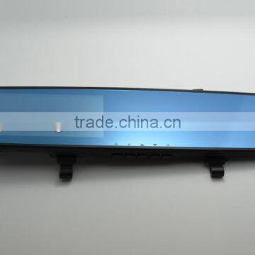 140degree Angle View 4.3 inch LCD Dual lens car dvr H6 rearview mirror