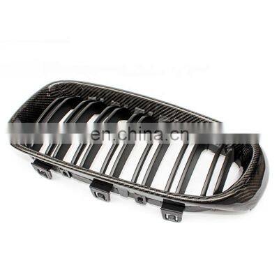 Carbon Fiber GT F34 Bumper Grill for BMW 3 Series Kindly Front Grill Double Line M3 Style Auto Parts 2012-2019 photo-5