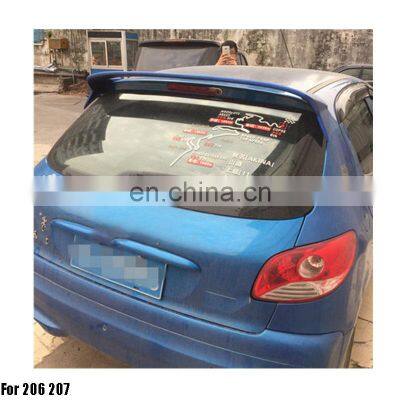 ABS Primer Painted Back Roof Spoiler For 206 207 Rear spoiler