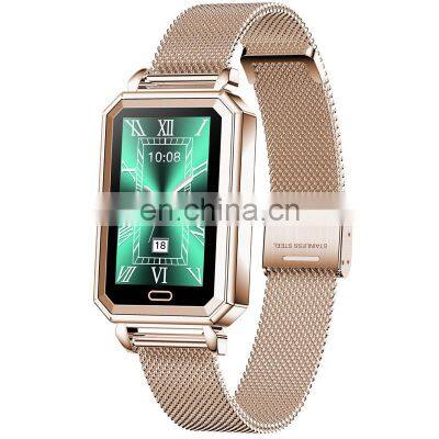 Luxury Women Health Measure Care Ht2 Smartwatch Heart Rate Waterproof Ladies Fashion Smart Female Wrist Watch