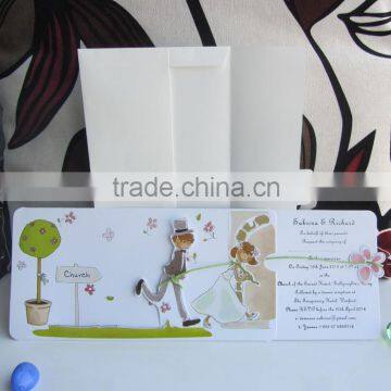 New Products Boy and Girl Romatic Creative Wedding Dress Card photo-2