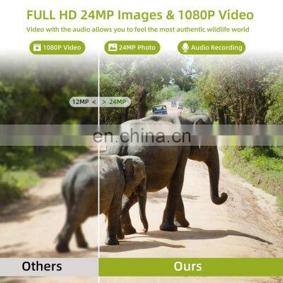 24MP 1080P Thermal Camera for Hunting Motion Activated Camera Wildlife Waterproof Hunting Trail Night Vision Camera HC-808A photo-3