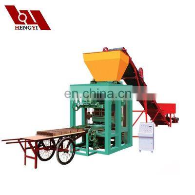 High quality QT4-26 semi automatic laying coal ash press used brick making machine with competitive price