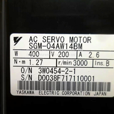 SGM-04AW14BM Yaskawa SGM Series Moudel Two Phase AC Servo Motor