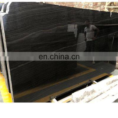 cheap price china marble black wood marble slab