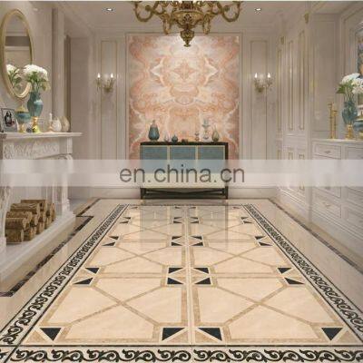 Waterjet Tile Marble Mosaic Floor Tile for Hall Tile