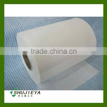 Spunlace polyester nonwoven bag fabric material