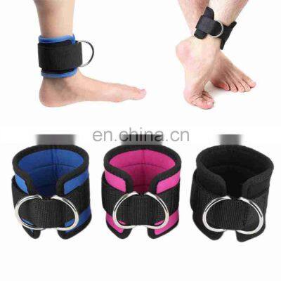 Adjustable Neoprene Padded Weight Workout Support Gym Ankle Cuffs Fitness Ankle Straps For Cable photo-4