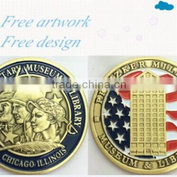 Pritzker Military Museum & Library USA Challenge Coin