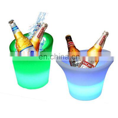 Waterproof with Colors Changing Glowing Plastic led ice buckets custom large