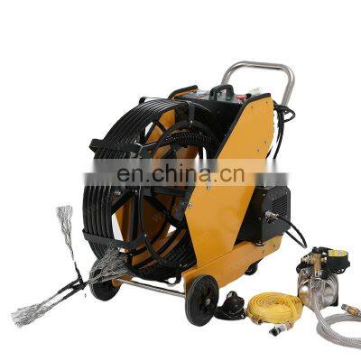 Hotel restaurant use PC-200 kitchen grease air pipe duct cleaning machine grease duct cleaning equipment with wire brush