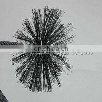 15m Steel Rotary Shaft 80-800mm Nylon Brush Air Conditioner Duct Cleaning photo-5