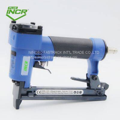 Hot Sale Durable 22gauge Fine Crown Air Pneumatic nb-fastrack Staple Gun Air Stapler 1416 for Furniture Decoration