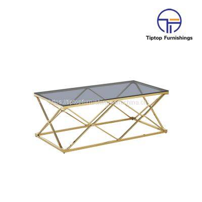 Tiptop Modern tea table basse nordic stainless steel round metal gold luxury center living room white coffee tables