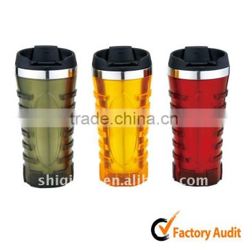 450ml stainless steel thermal mug with leakproof design lid, food safety