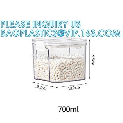 Hot Sales Food Container Plastic Kitchen Refrigerator Storage Box for Coffee Tea Spices Salt Sugar and Other Fine Foods photo-3