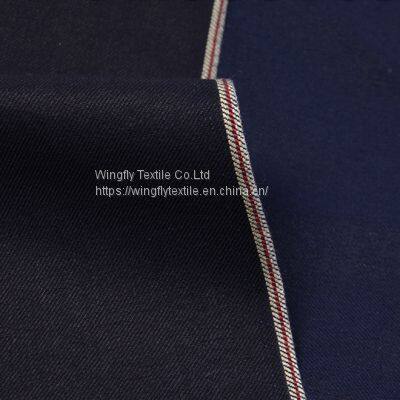 8oz Wholesale High Quality Black Raw Denim Pants Shirt Fabric W187013