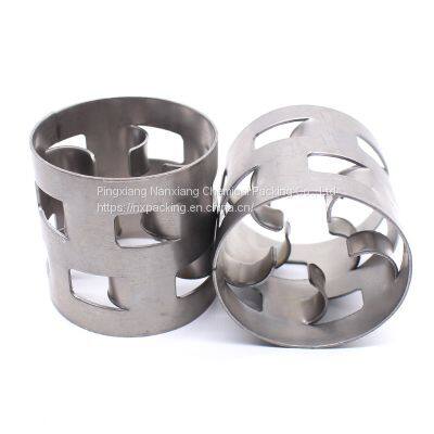 NanXiang 16mm 38mm 50mm76mm metal pall ring random packing 25mm metal pall ring for Absorption Tower metal Pall ring manufactory