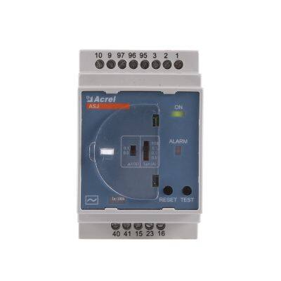 Acrel residual current relay ASJ10-LD1C  local/remote test and reset function Current limit alarm indication