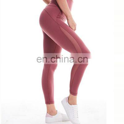 Latest most hot selling wholesale women sexy athletic wear plus size mesh leggings