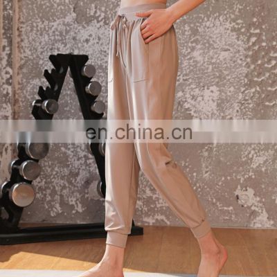 Plus Size Custom Logo Casual Running Jogger Wear Women Sports Fitness Harem Pants Outdoor Training Clothes Drawstring Trousers