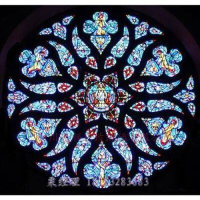 customized colored decorative stained glass for ceiling and dome