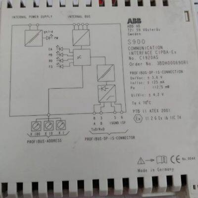 ABB CI920AS 3BDH000690R1 Comm. Interface V 2.1 (CIPBA-Ex)